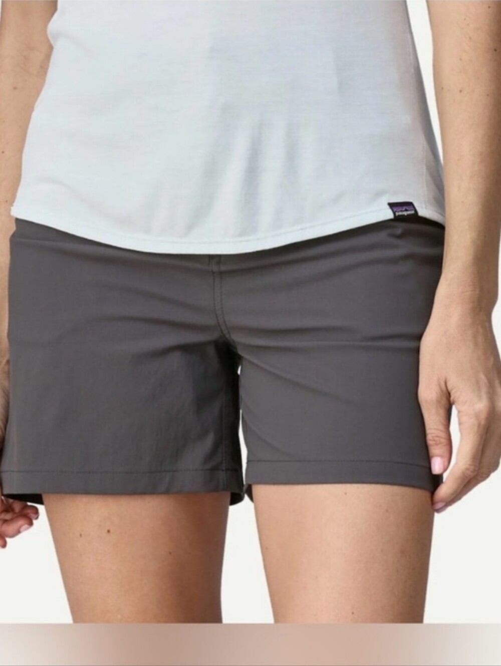Patagonia Quandary Hiking Grey Shorts 5" Size 10 EUC